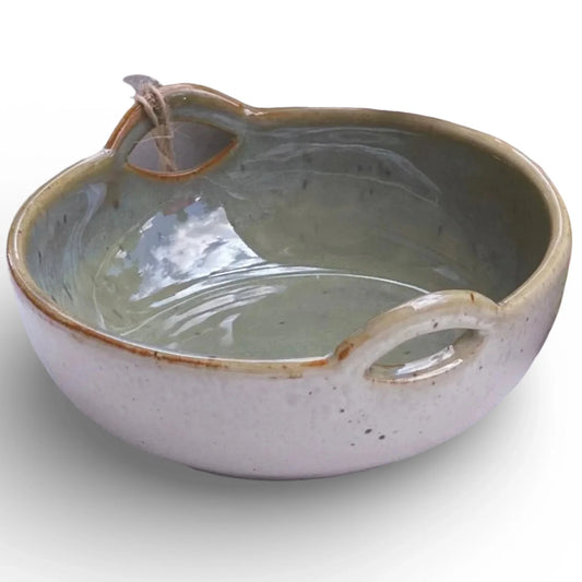Mediterranean Olive Small Handle Bowl