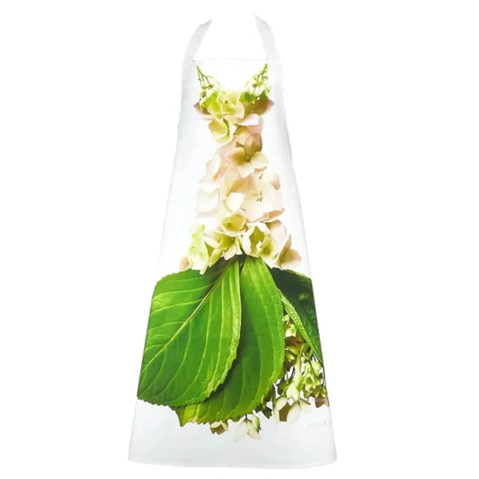 Elegant Cream Hydrangea Apron