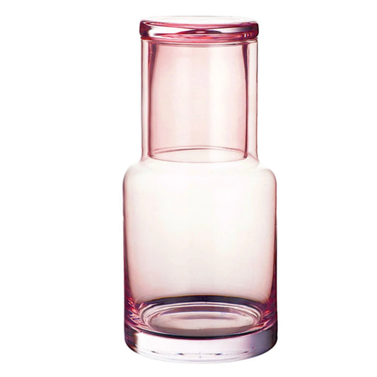 Britt Glass Water Carafe Tumbler Pink