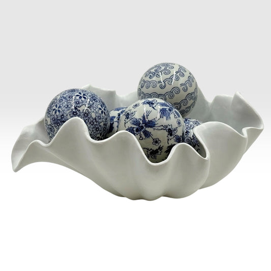 White Beach Shell Bowl