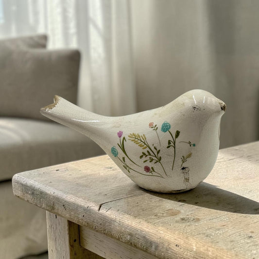 Flower Bird Table Decor - 11.5cm