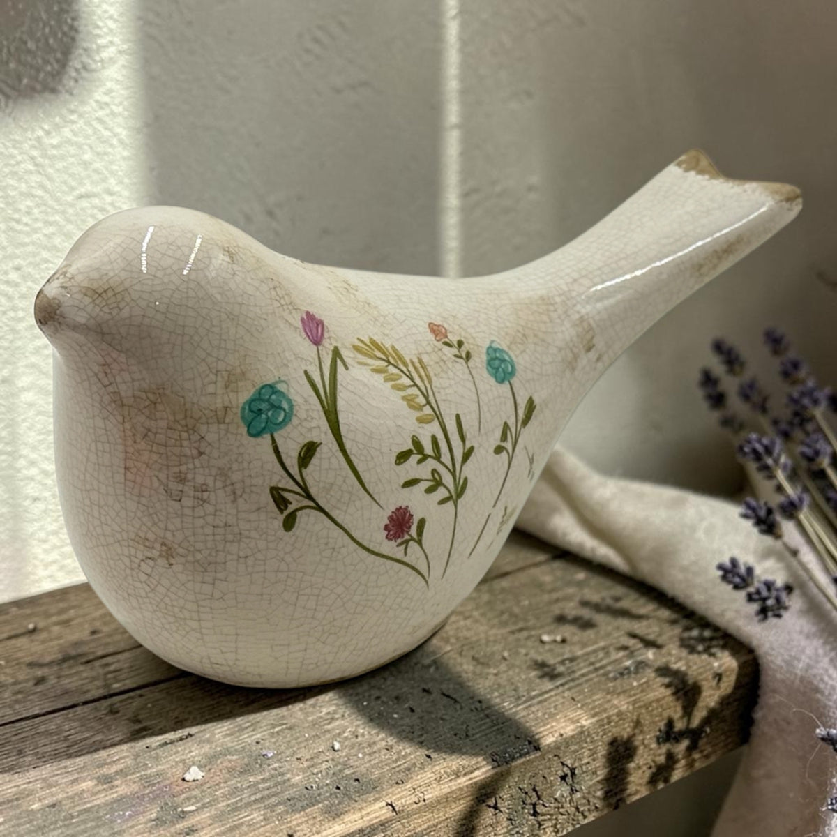 Flower Bird Table Decor - 11.5cm