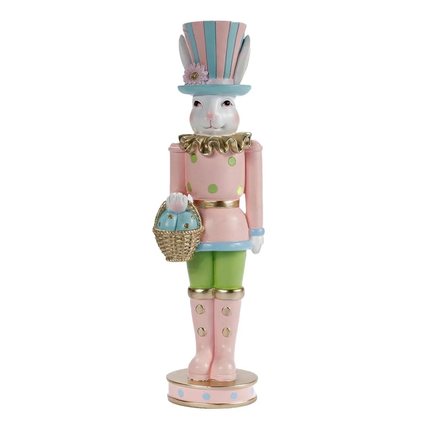Pink with Green 31cm Luxe Pastel Rabbit
