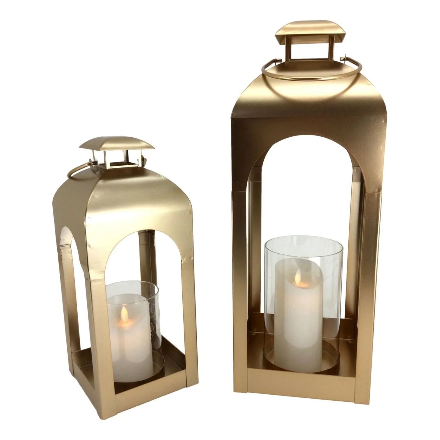 52cm Gold Metal Lantern