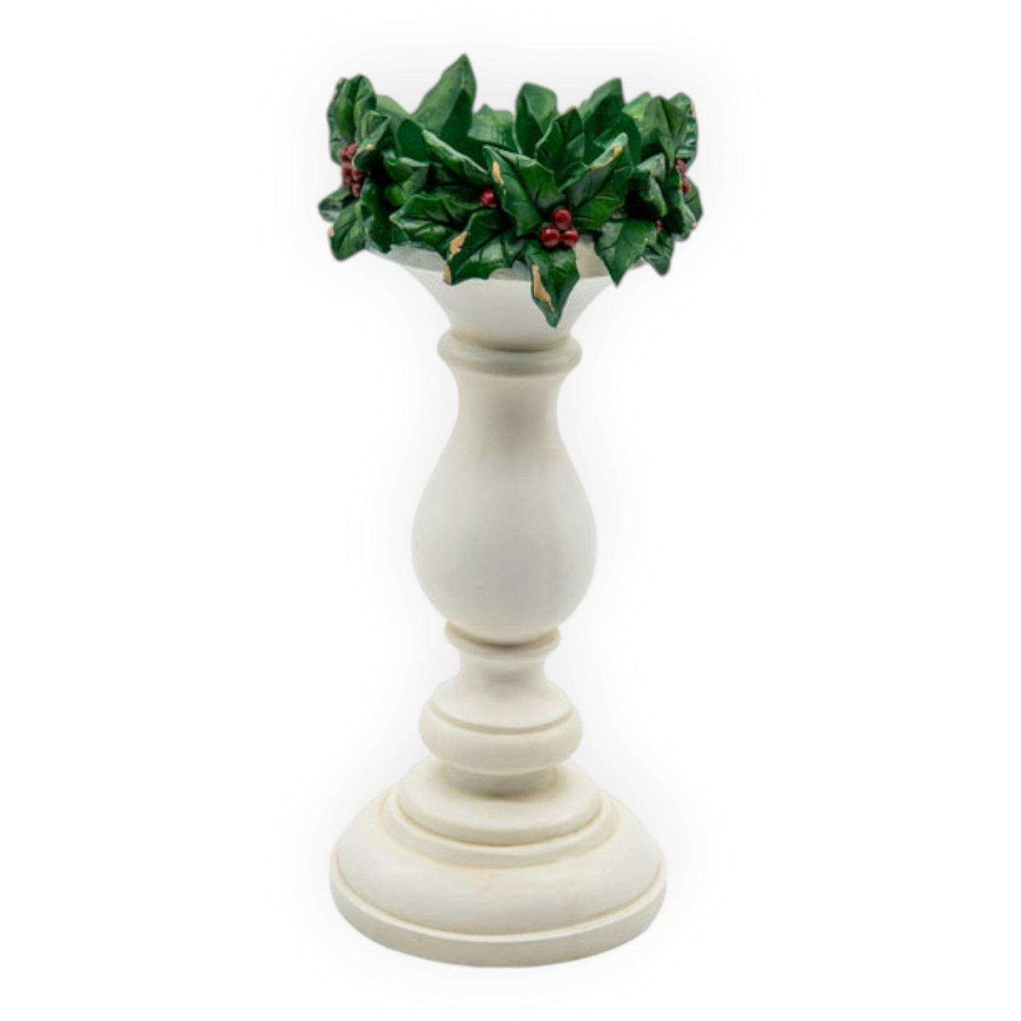 White Candlestick Holly Large - 33cm