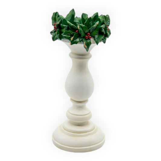 White Candlestick Holly Large - 33cm