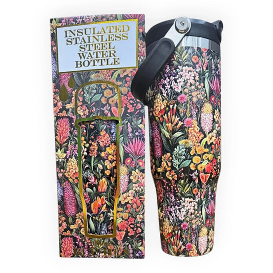 Large Water Bottle - Australian Natives