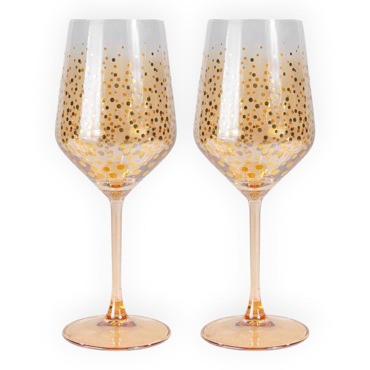 Ritz - Set of 2 Wine Glasses Clear/Gold