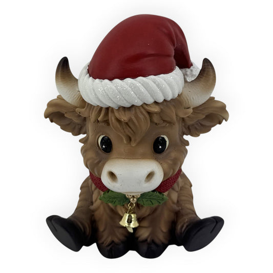 Highland Cow Decoration Resin 18cm