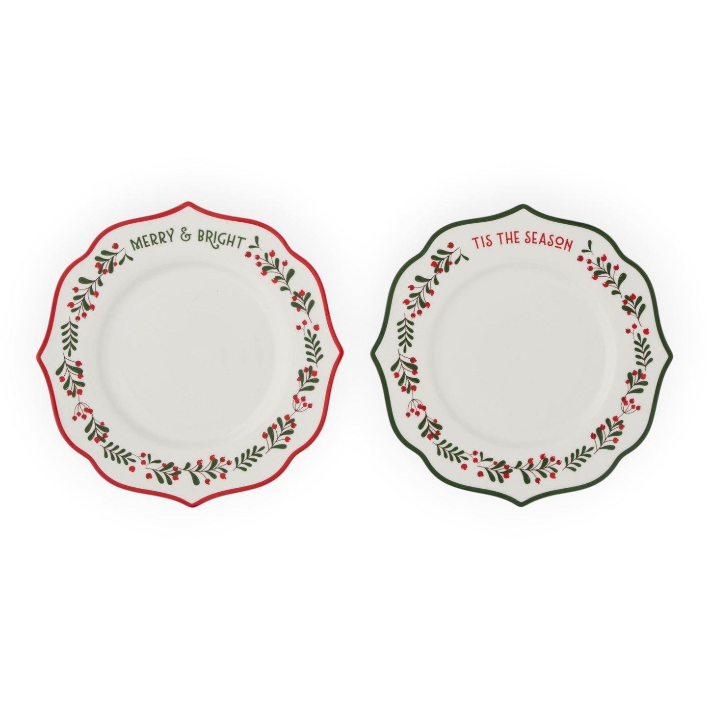 Berry Plate Ceramic 20cm - Red or Green