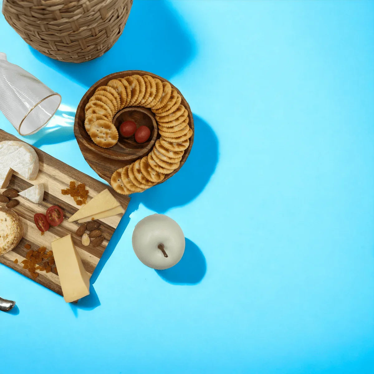 Acacia Swirl Dip Platter - Exquisite Homewares 