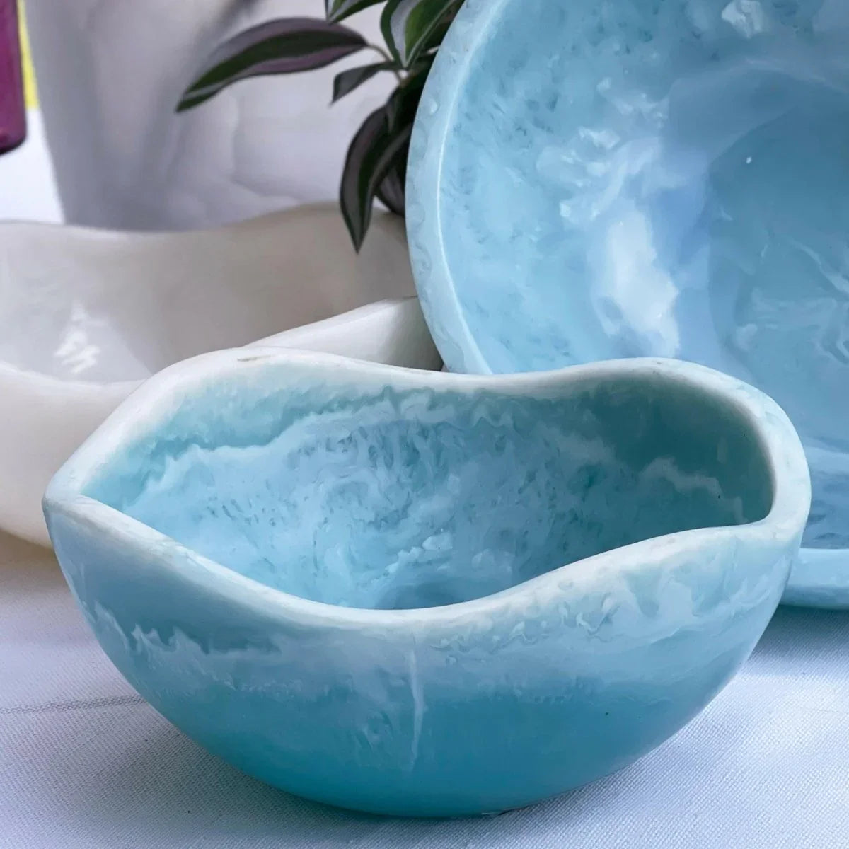 Allegra Bowl Small - Blue - Exquisite Homewares 