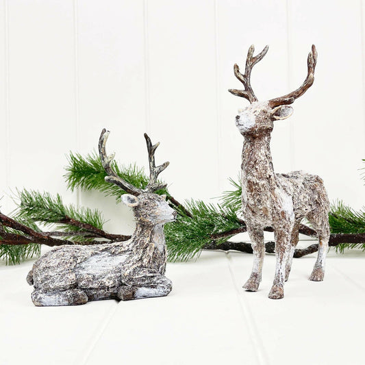 Bark Reindeers - Set of Two - Exquisite Homewares