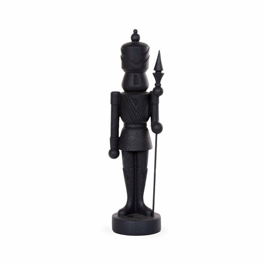 Black Silhouette Soldier With Staff - Exquisite Homewares
