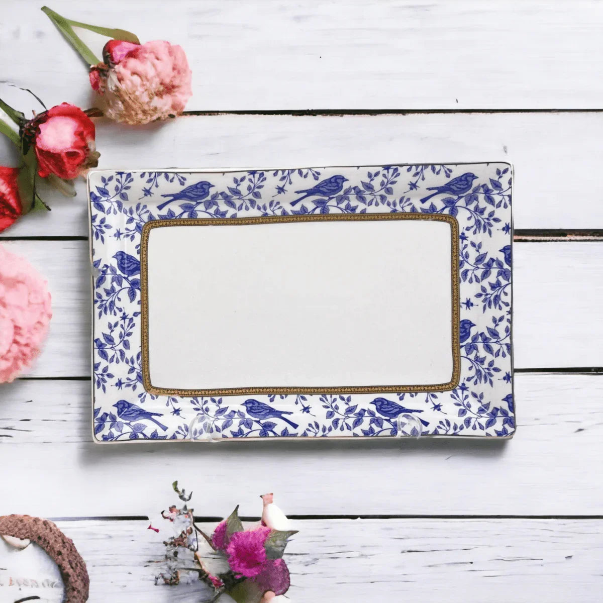 Blue Bird Biscuit/Cake Tray - Exquisite Homewares 