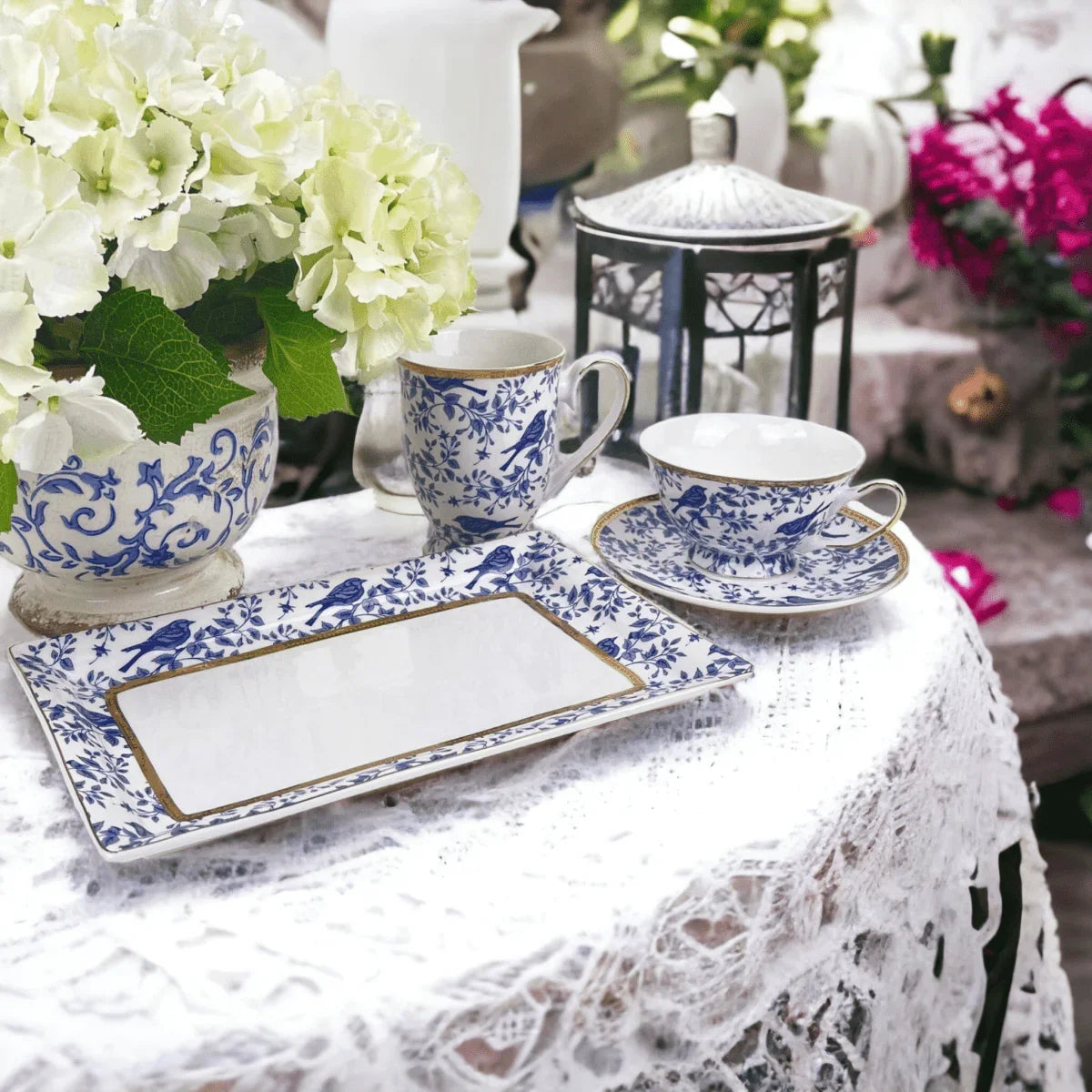 Blue Bird Biscuit/Cake Tray - Exquisite Homewares 