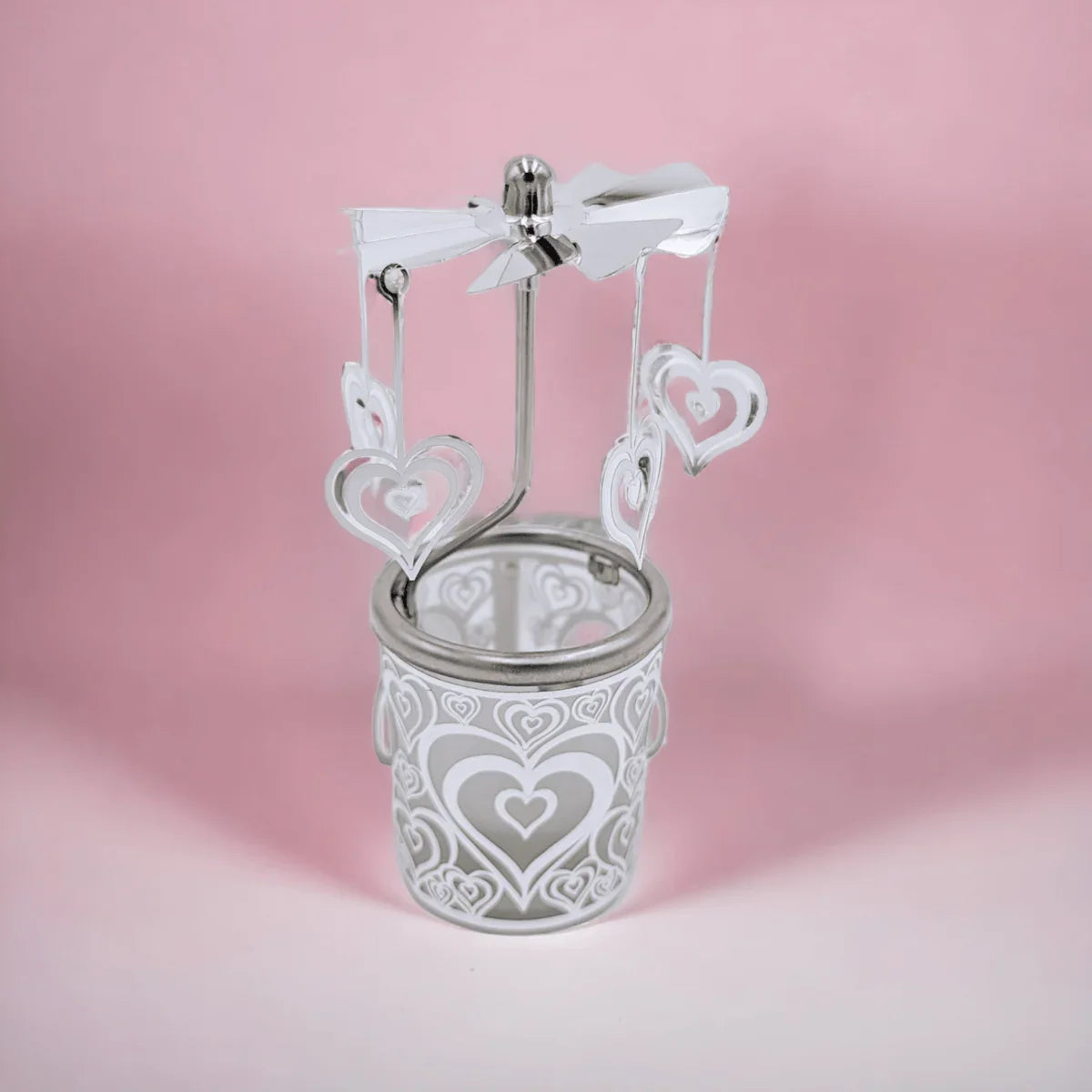 Candle Jar & Carousel - Love Heart - Exquisite Homewares 
