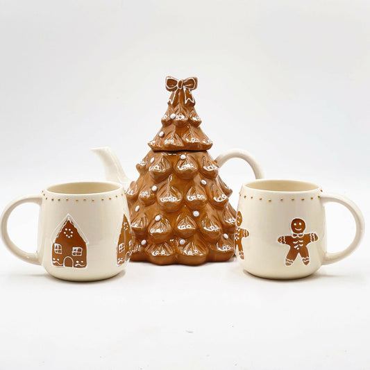 Ceramic Gingerbread Treepot - Exquisite Homewares