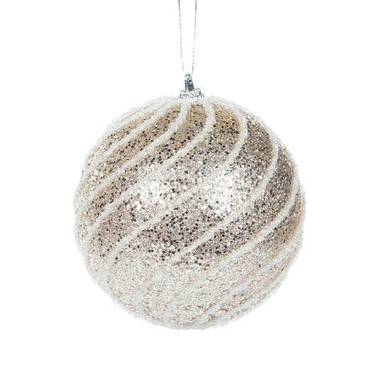 Champagne Swirl Bauble - Exquisite Homewares