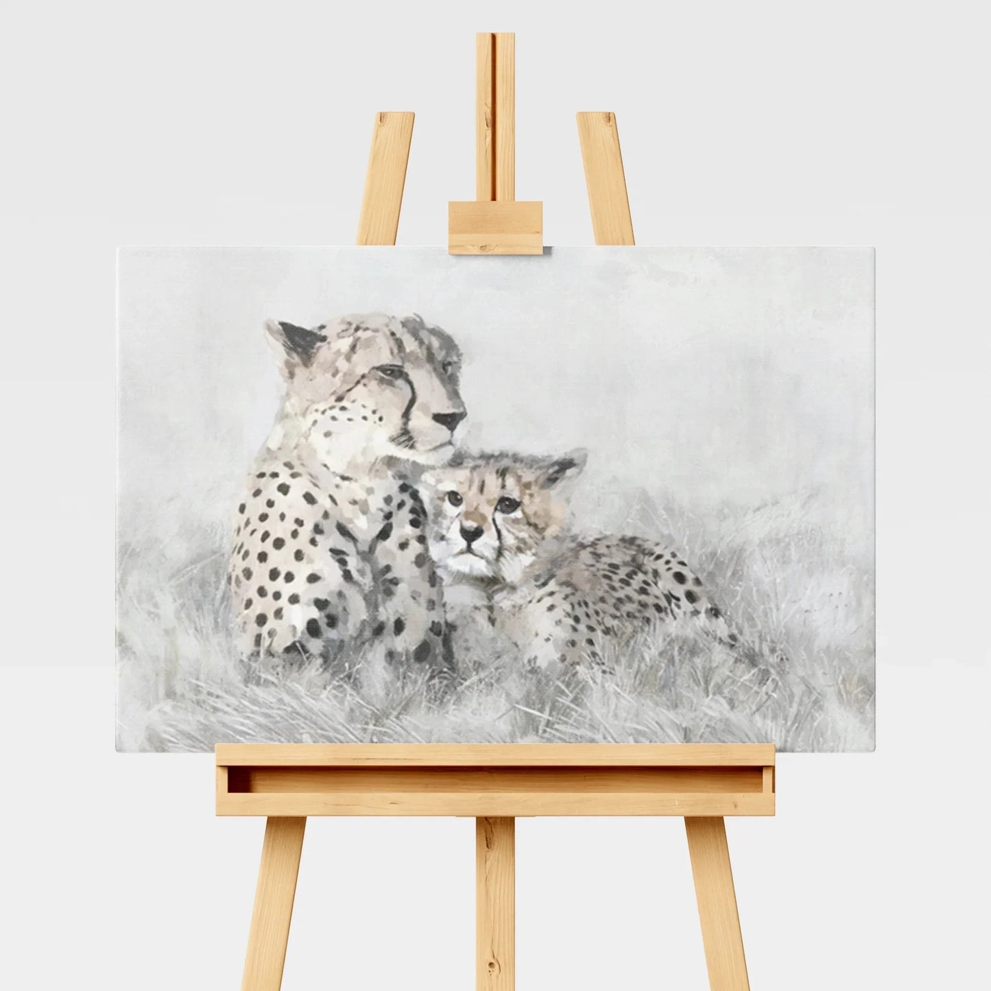 Cheetah's Serene Gaze Framed Canvas - Exquisite Homewares 