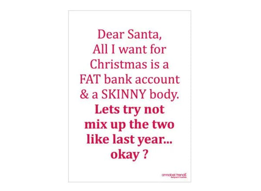 Christmas Tea Towels – Fat Skinny - Exquisite Homewares