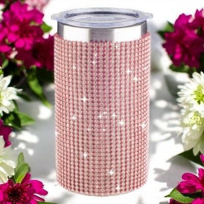 Diamonte Travel Cup - Pink - Exquisite Homewares