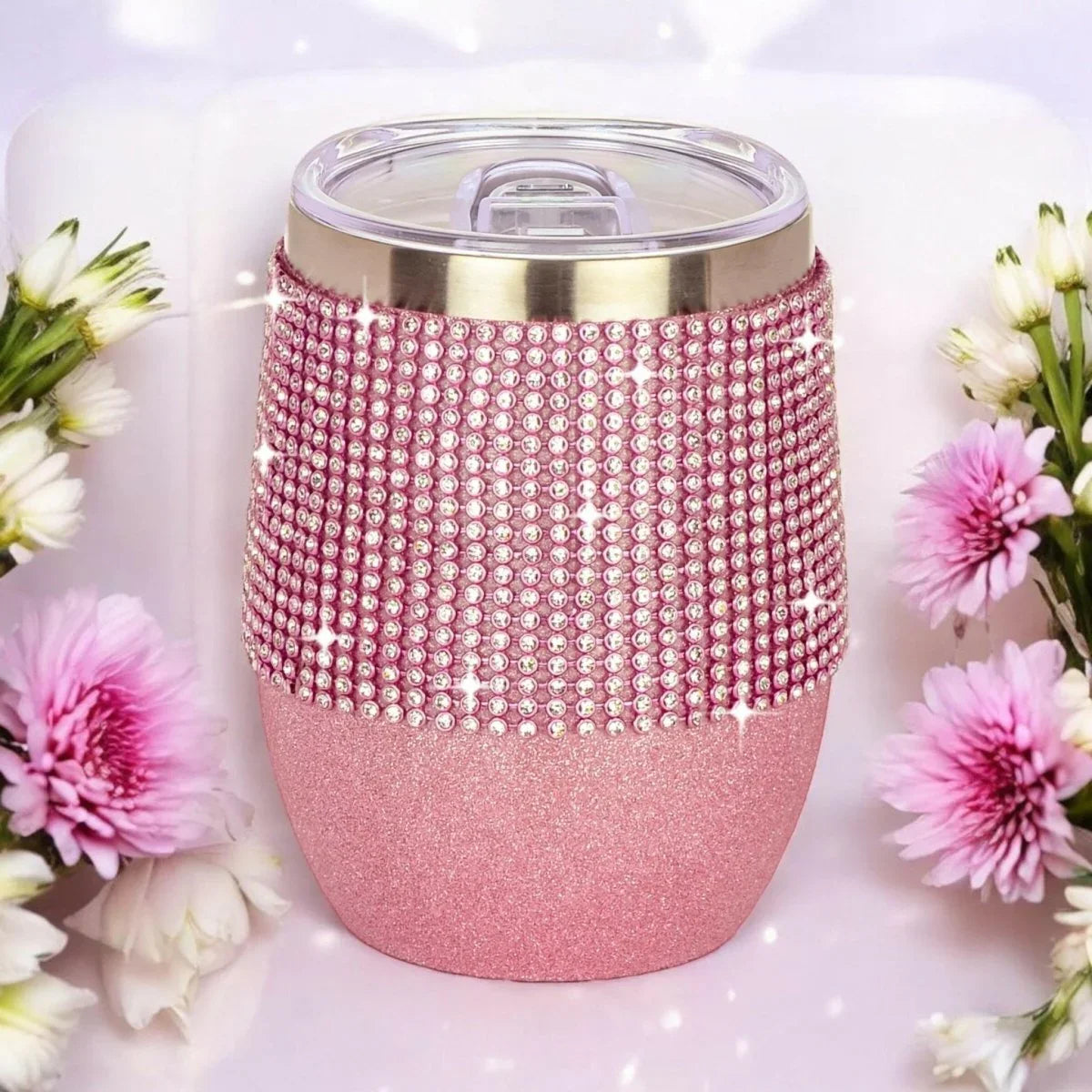 Diamonte Wine Tumber / Coffee Mug - Exquisite Homewares 