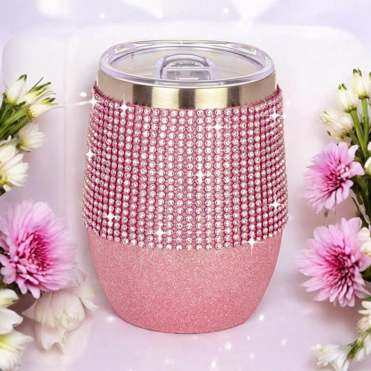 Diamonte Wine Tumber / Coffee Mug - Exquisite Homewares
