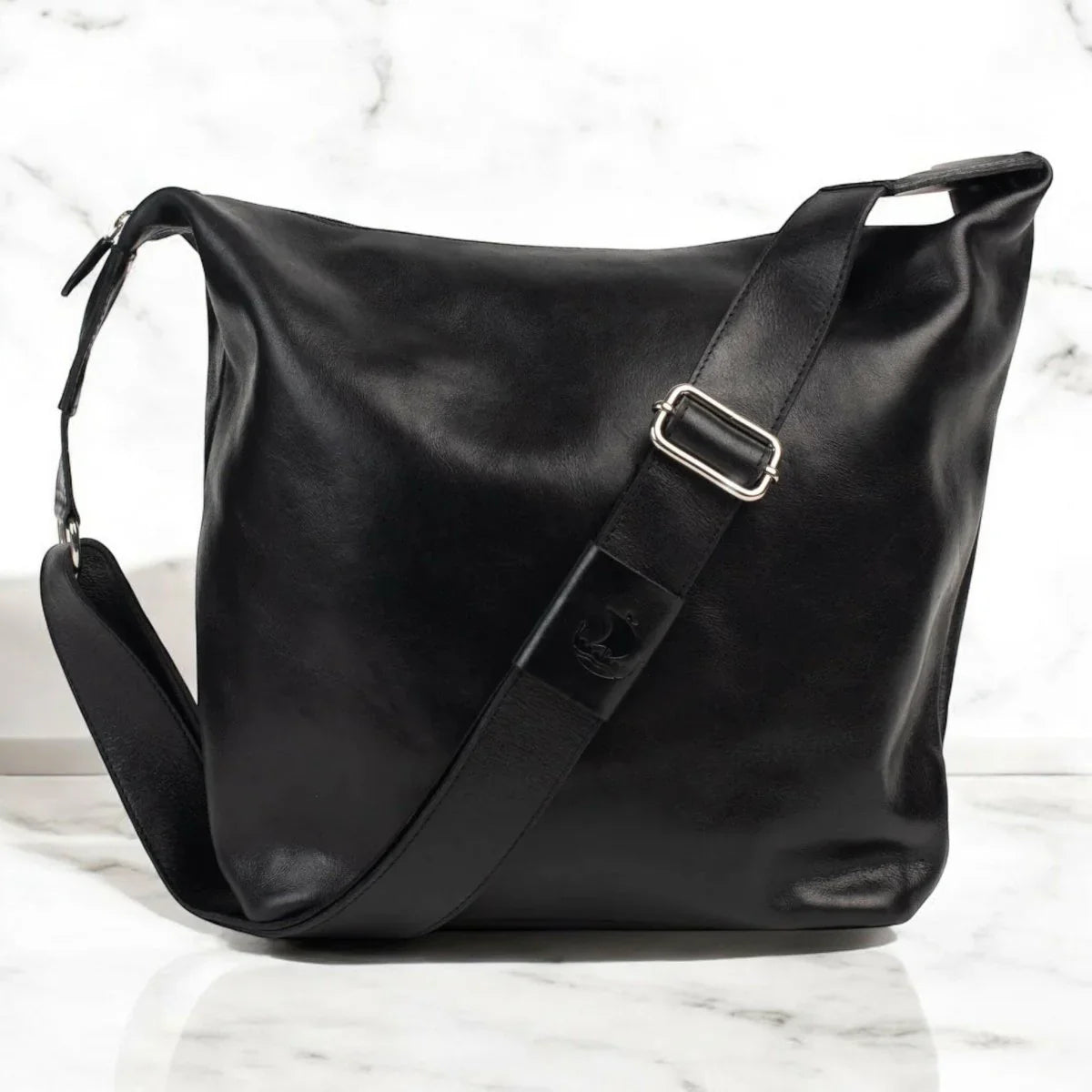 Ella Medium Slouch Bag in Black - Exquisite Homewares 