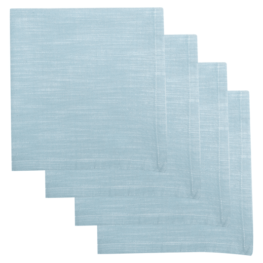 Elysian Blue Napkins Set/4 45cm - 100% Cotton - Exquisite Homewares
