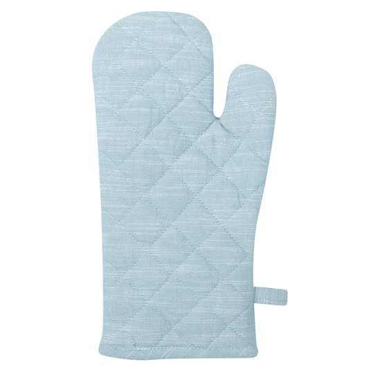 Elysian Blue Oven Mitt 16x32cm - Cotton & Polyester - Exquisite Homewares