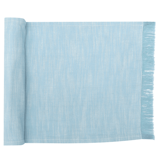 Elysian Blue Table Runner 35x180cm - 100% Cotton - Exquisite Homewares