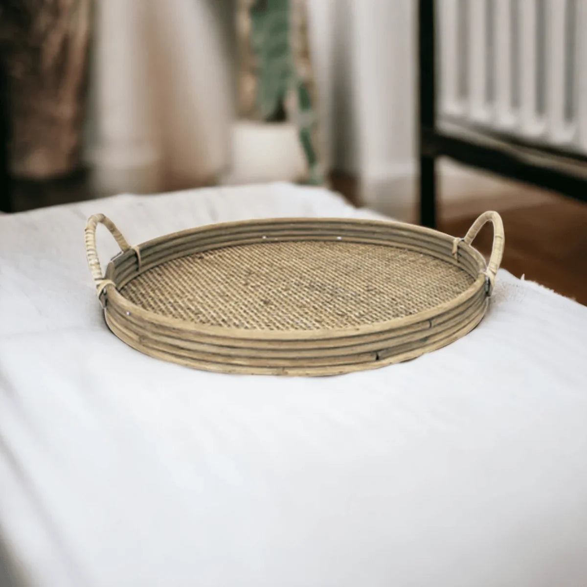 Elysian Rattan Tray - Exquisite Homewares 