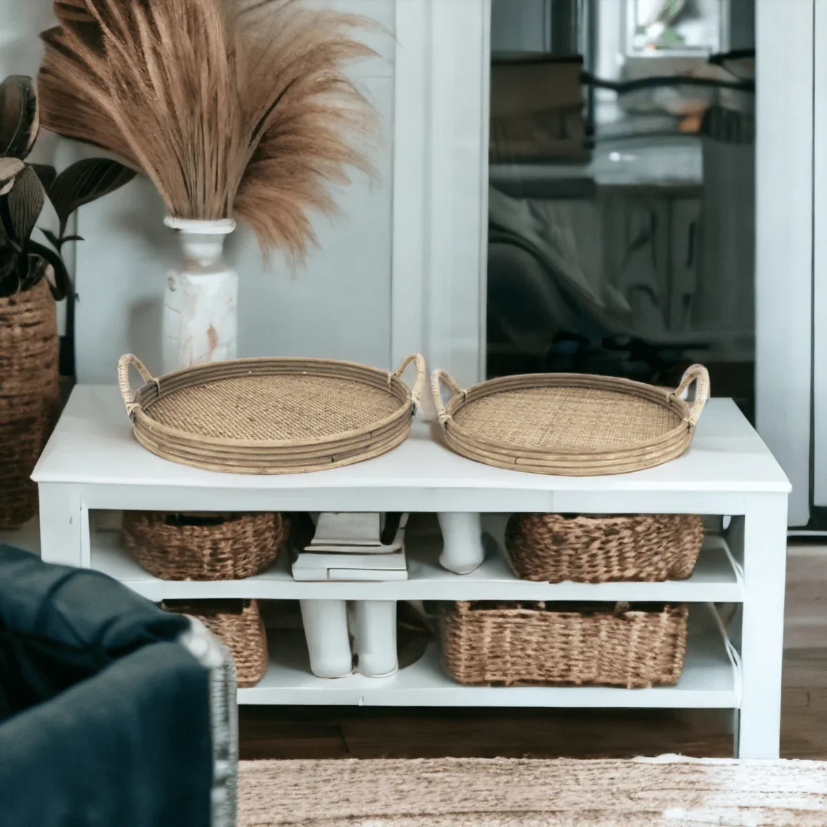 Elysian Rattan Tray - Exquisite Homewares 