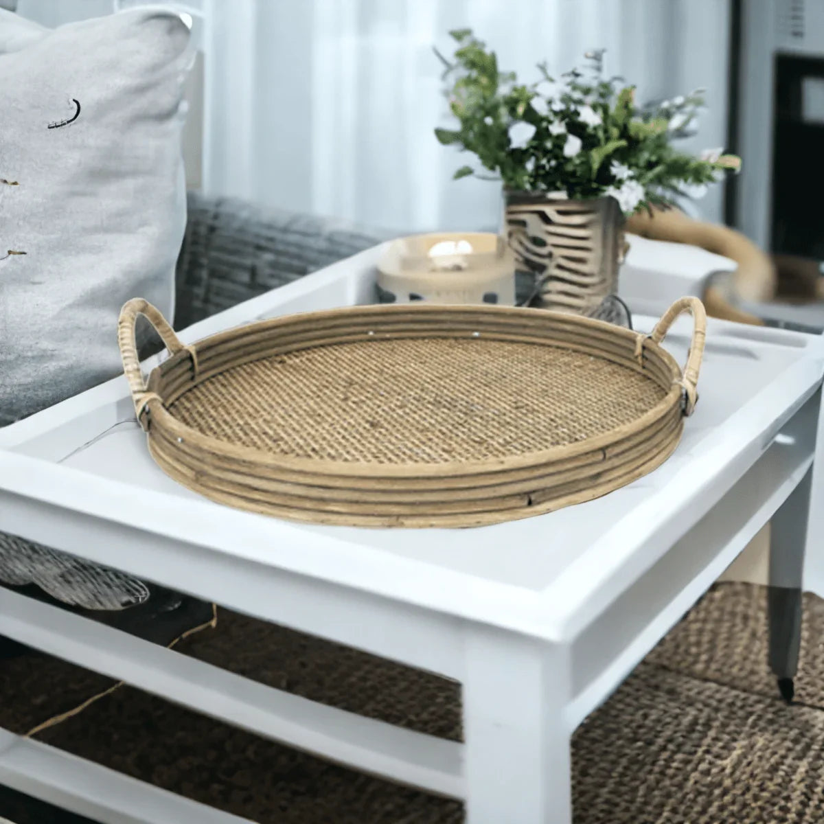 Elysian Rattan Tray - Exquisite Homewares 