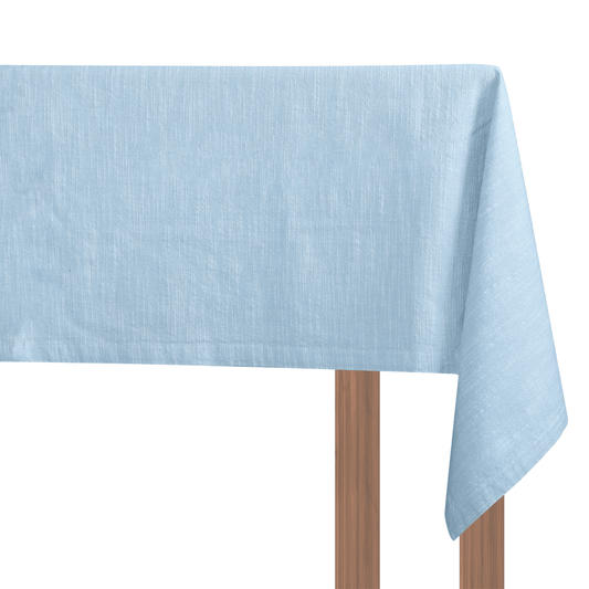 Elysian Tablecloth Blue 150x250cm - 100% Cotton - Exquisite Homewares