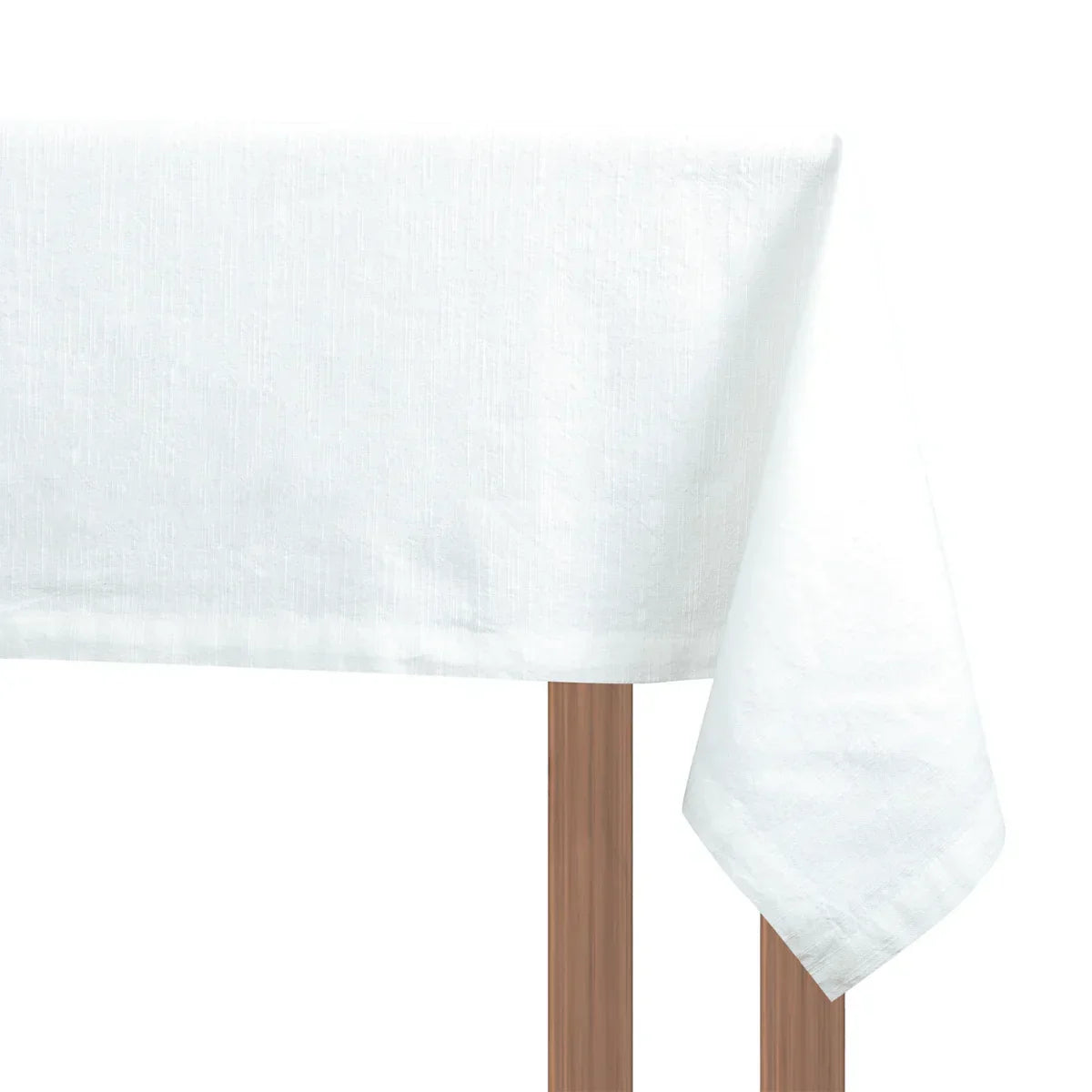 Elysian Tablecloth White 150x250cm - 100% Cotton - Exquisite Homewares 