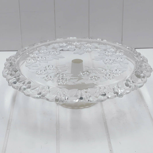 Embossed Glass Cake Stand - Exquisite Homewares