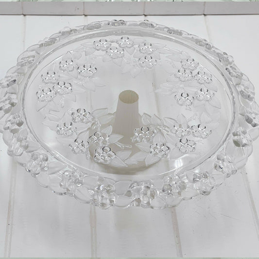 Embossed Glass Cake Stand - Exquisite Homewares