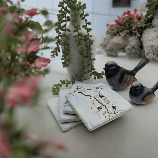 Fairywren Resin Coasters - Exquisite Homewares