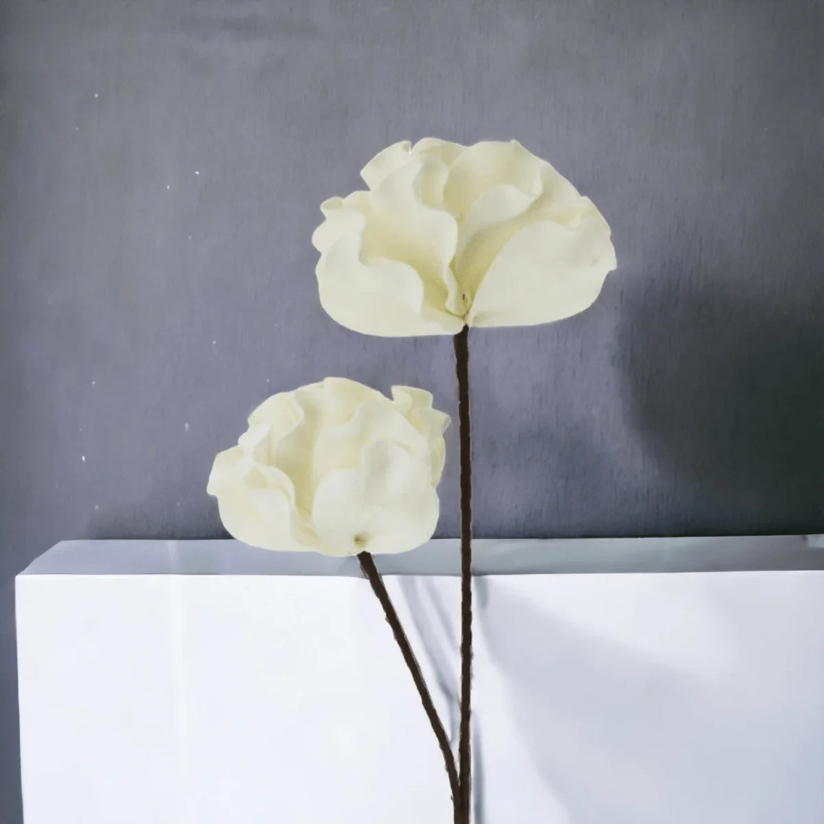 Faux Curly Blossom Stem - Exquisite Homewares 