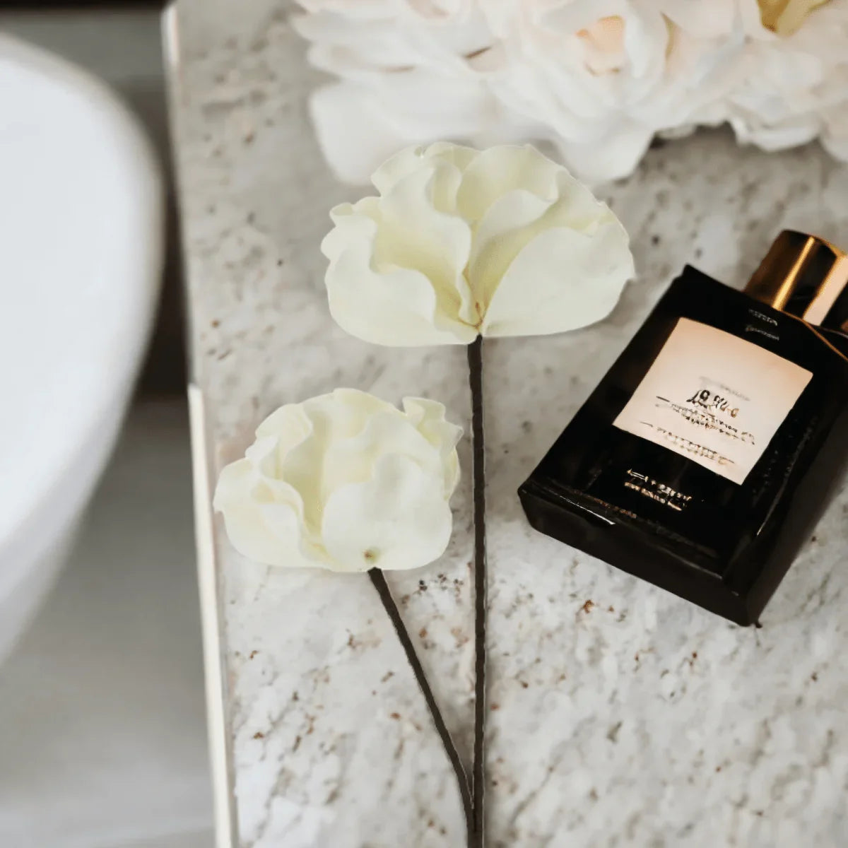 Faux Curly Blossom Stem - Exquisite Homewares 