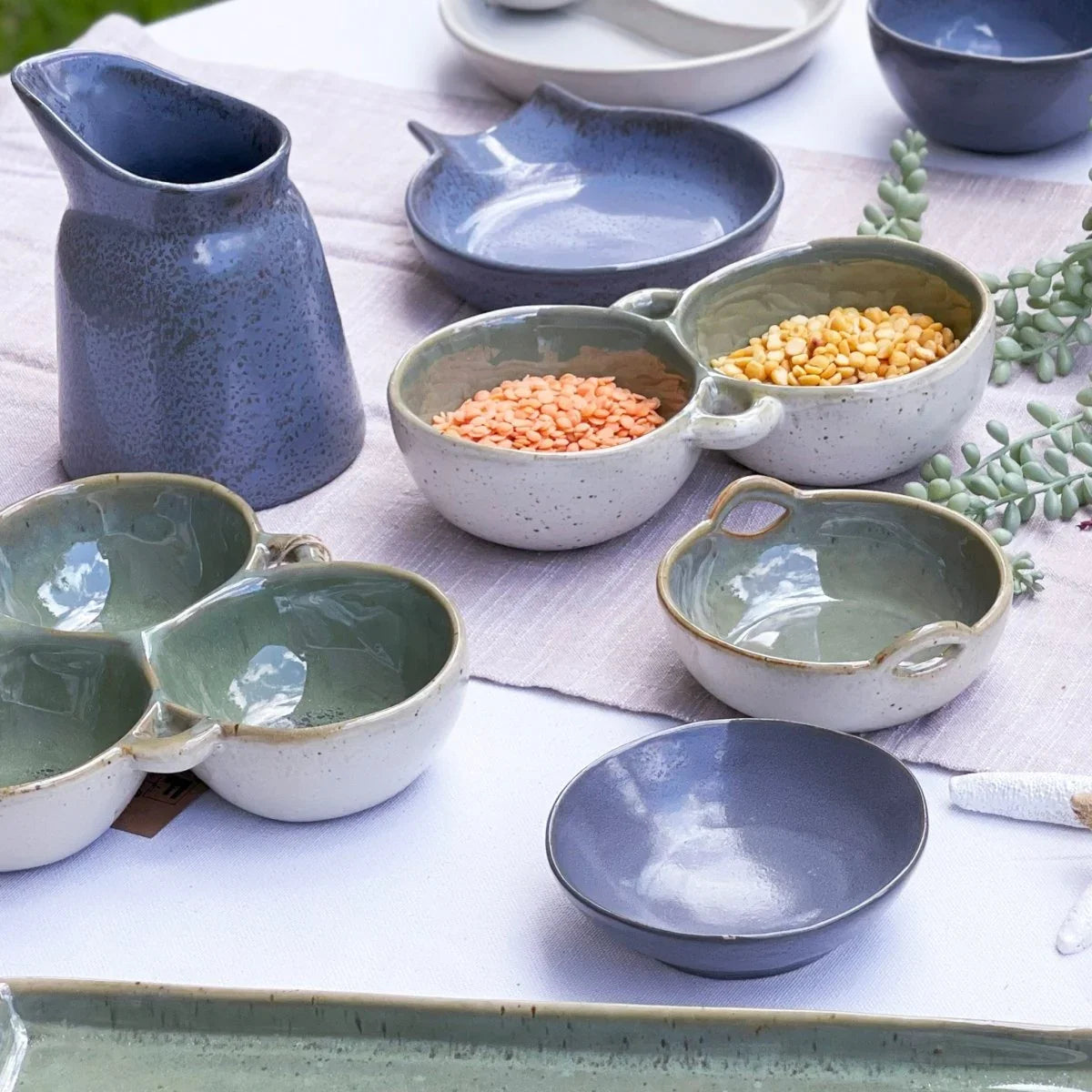 Grey-Blue Olive Dish - Exquisite Homewares 