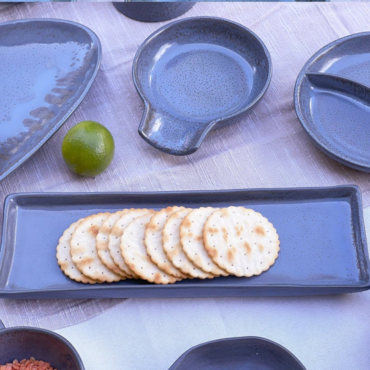 Grey - Blue Utensil Holder - Exquisite Homewares