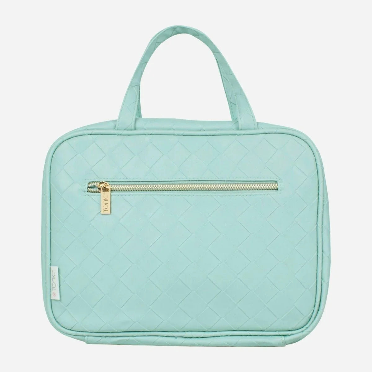 Hanging Cosmetic Bag - Woven Teal - Exquisite Homewares 