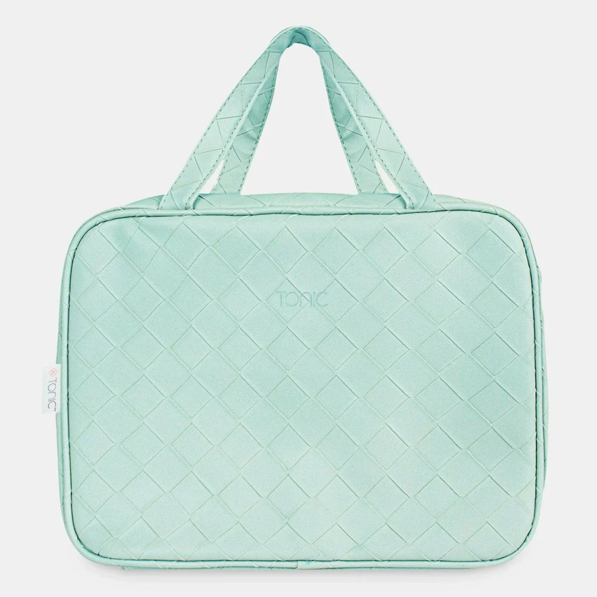 Hanging Cosmetic Bag - Woven Teal - Exquisite Homewares 