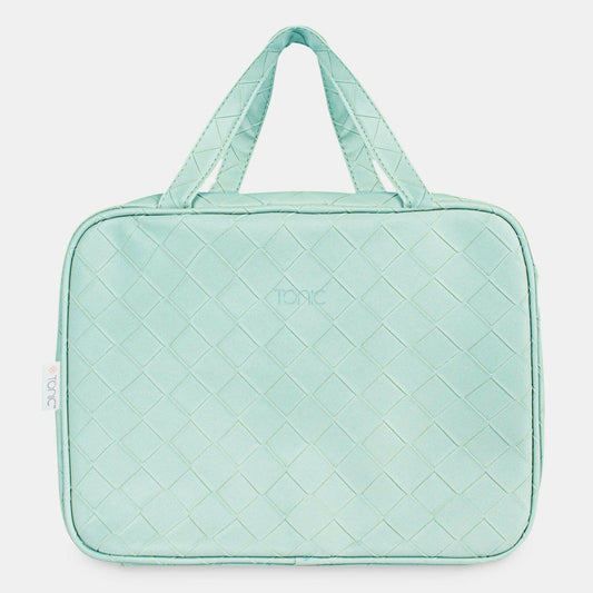 Hanging Cosmetic Bag - Woven Teal - Exquisite Homewares