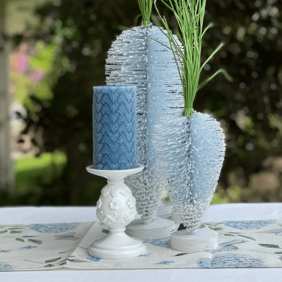 Happy Easter Blue Butterfly Table Runner - Exquisite Homewares 