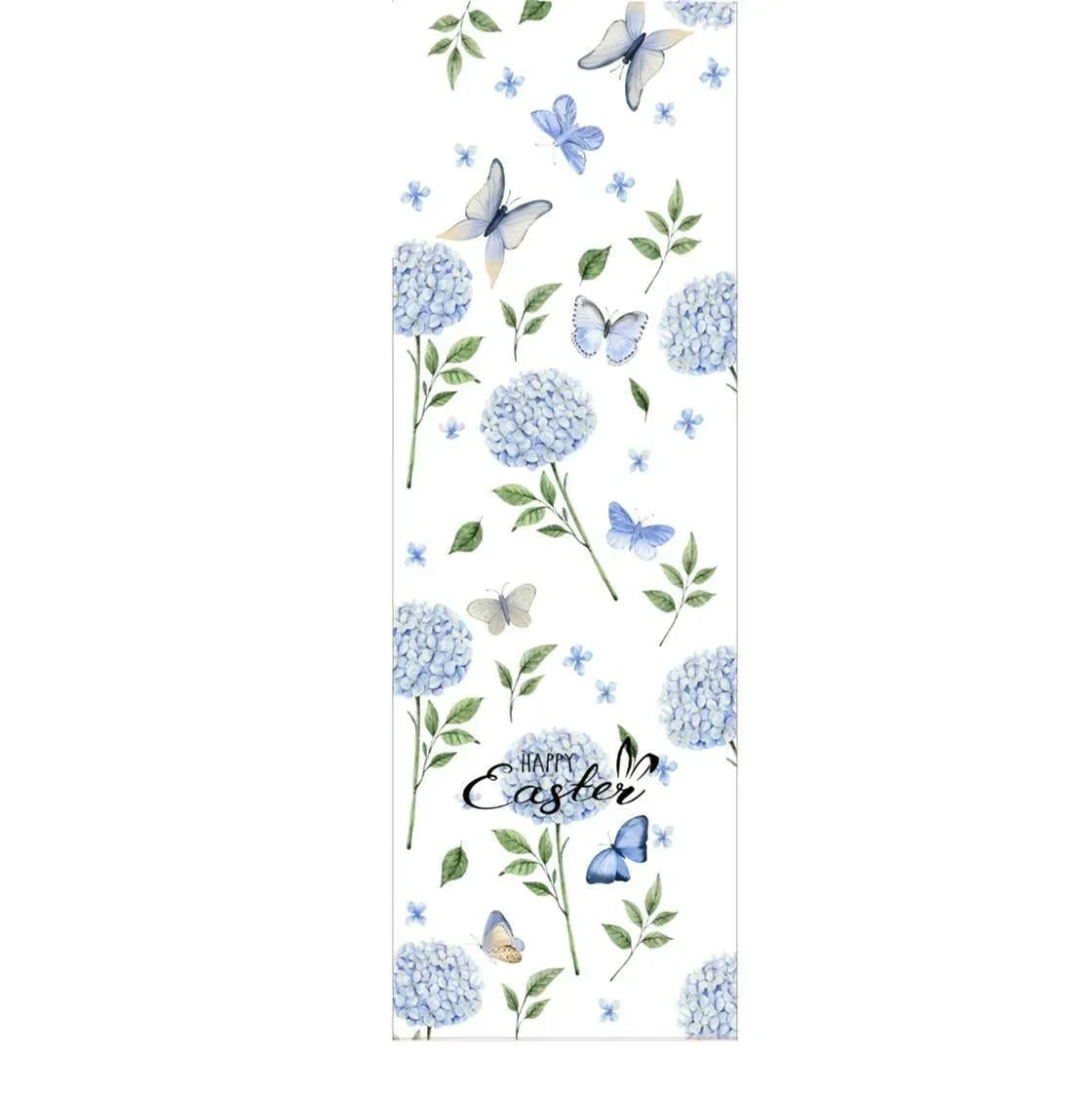 Happy Easter Blue Butterfly Table Runner - Exquisite Homewares 