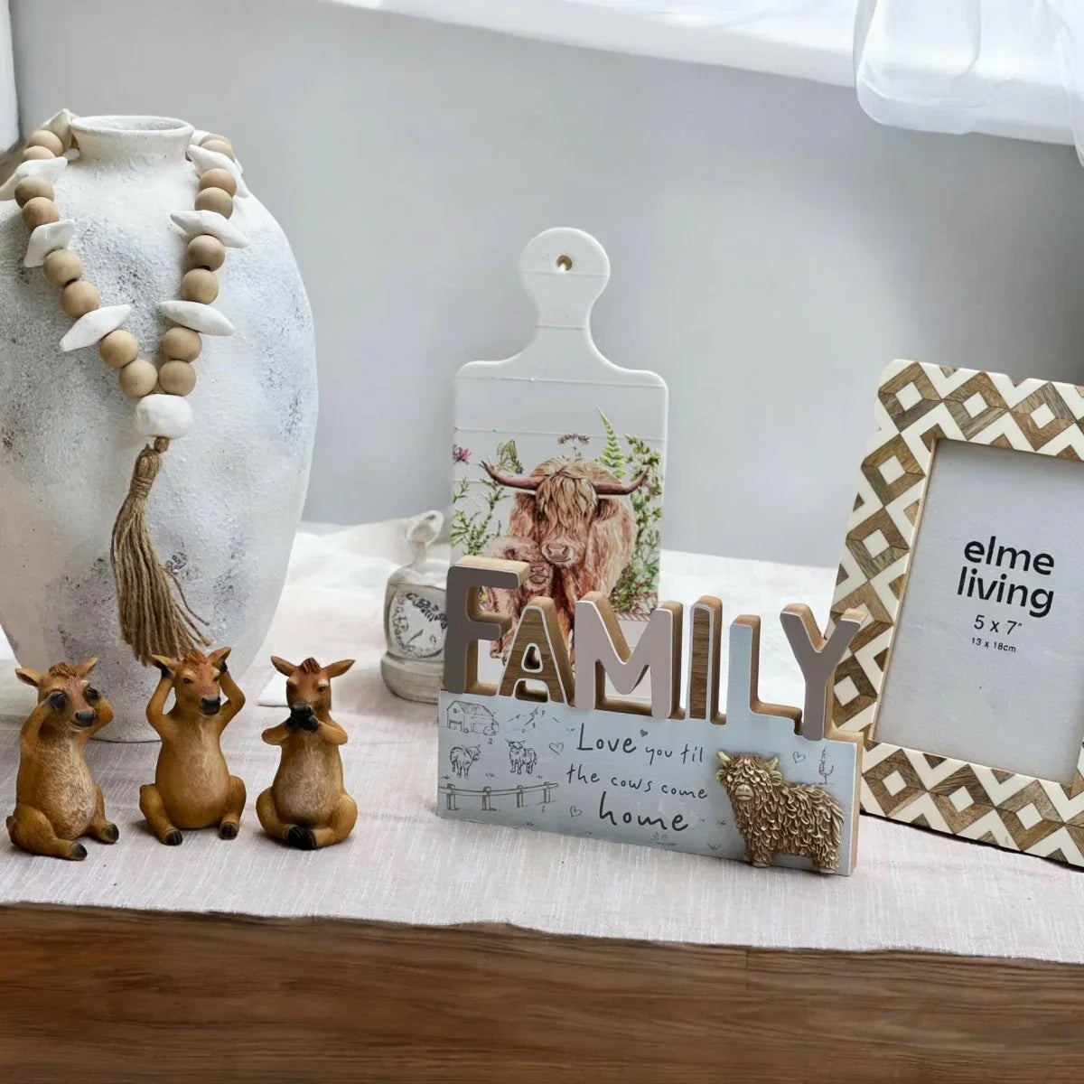 Hear, See, Say No Evil Jersey Cows - Exquisite Homewares 